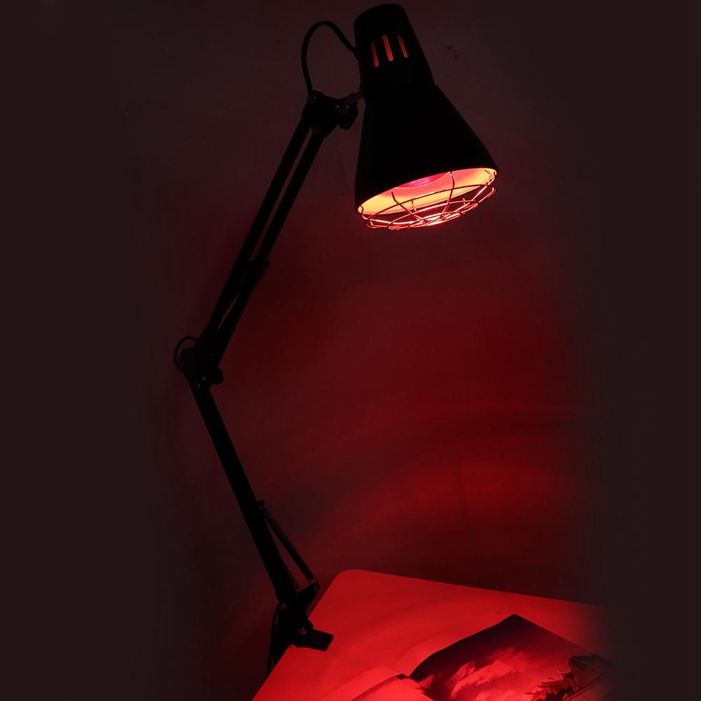 100w Infrared Heating Therapy Lamp Muscle Pain Relief Skin Care Clip-on Light (AU Plug)