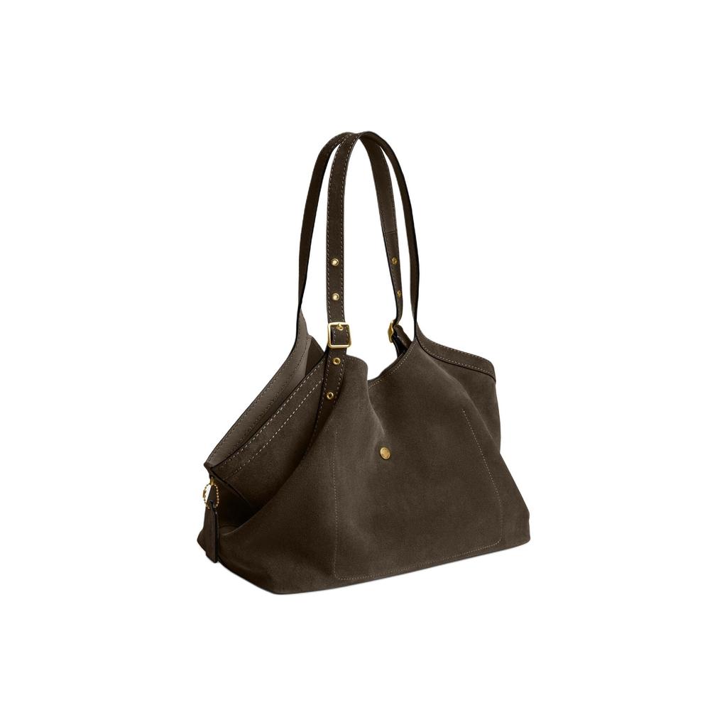 Coach Gramercy 35 Tote Bag Women Tote Gold Olive-Green CBN47-B4OL