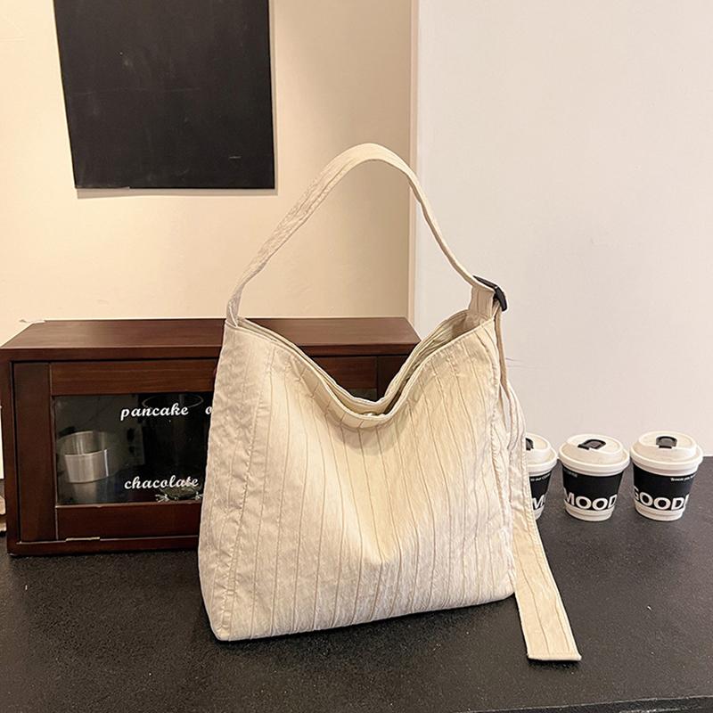 

Женская модная сумка через плечо, большая вместительная сумка-тоут, регулируемый ремешок, простая сумка-саквояж, сумка для покупок для путешествий на открытом воздухе AVE 32x11x31cm бежевый