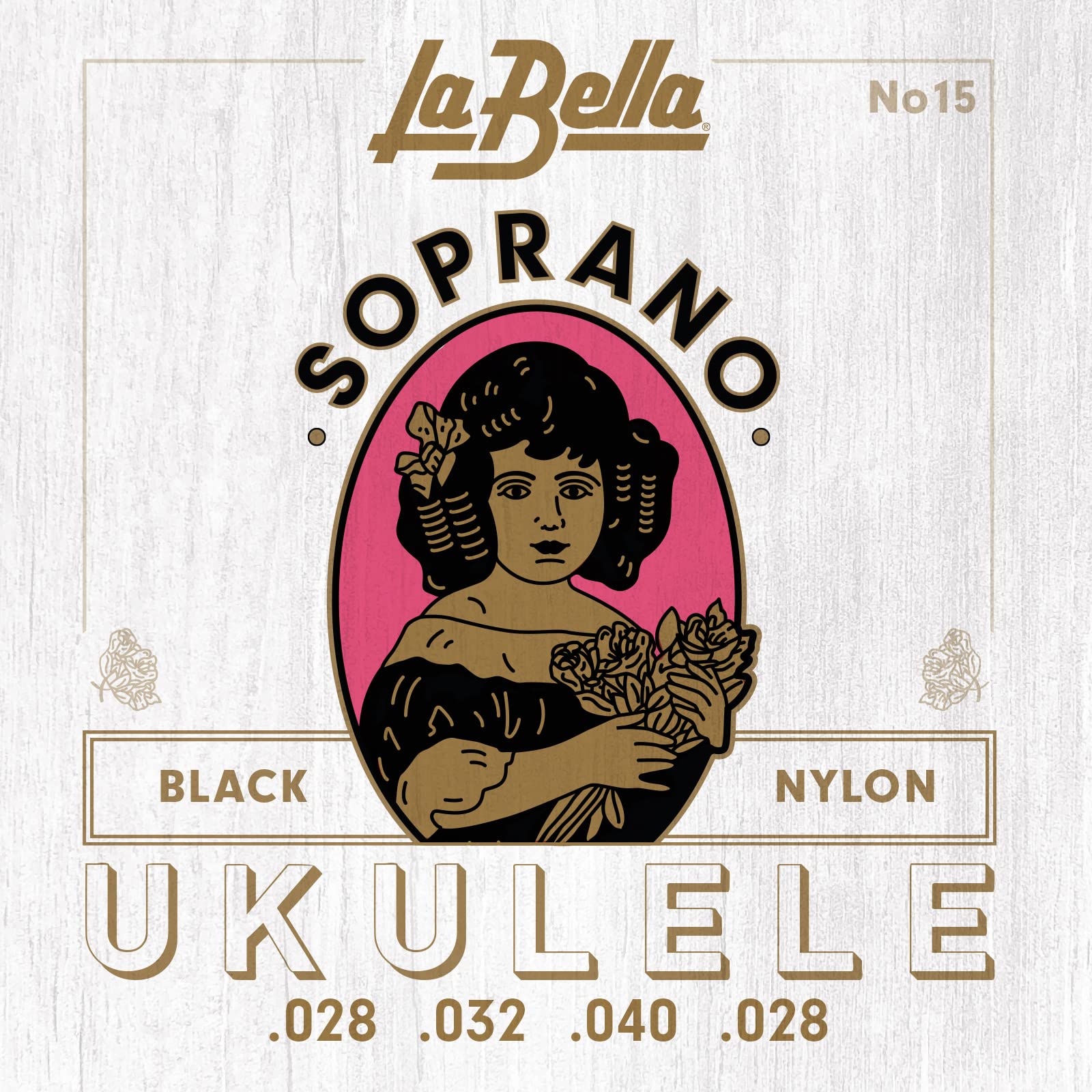 

La Bella 15 Soprano Black Ukulele Strings