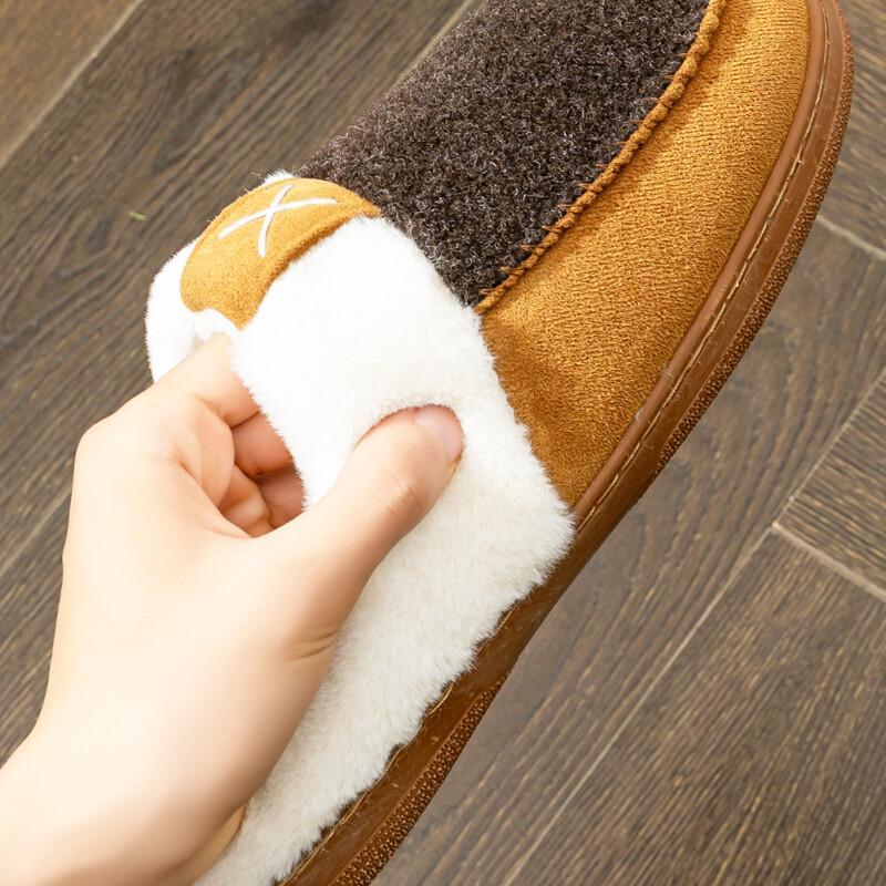 Arktische Fellpantoffeln für Herren - Strapazierfähiges Flanell-Obermaterial mit Memory-Schaum-Polsterung, TPR-Rutschfeste Sohle und Plüschwärme für den Gebrauch in Garage/Jagdhütte