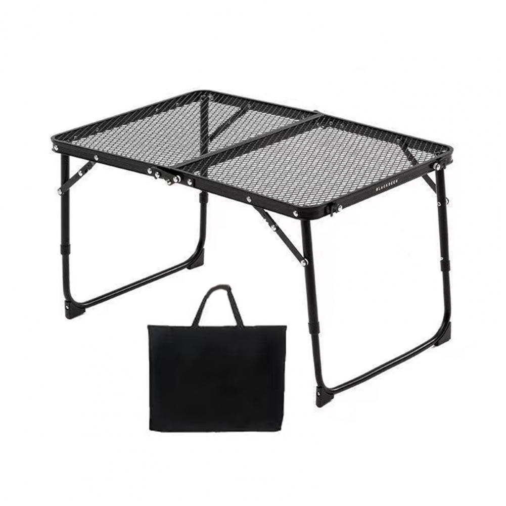 

Складной сетчатый стол для кемпинга, легкий, регулируемый по высоте, металлический, многофункциональный, для походов, пикника, барбекю, переносной, складной стол