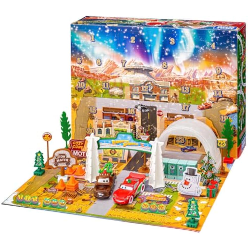TAKARA TOMY (TAKARA TOMY) Disney Cars Tomica Advent Calendar 2025 Minicar Toy 3 Years and Up