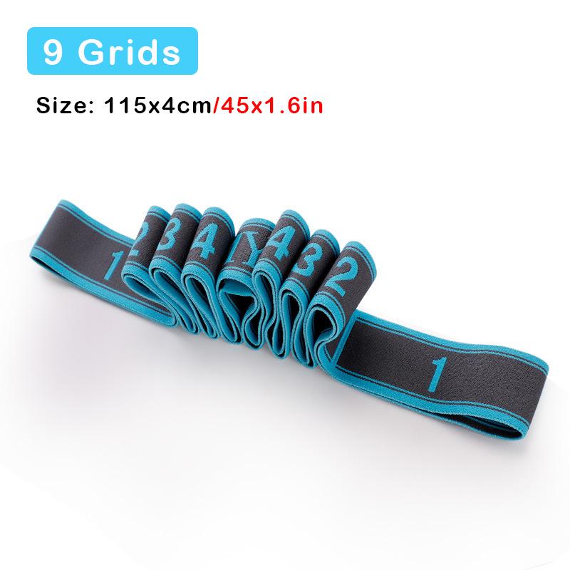 Yoga Pull Strap Belt Multi-Section Elastic Yoga Resistance Bands Latin Dance Stretching Band for Adult Child GYM Fitness Bands