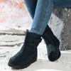2025 Mid-Calf Thermal Snow Boots for Women with Velcro Closure Outdoor Slip-Resistant Waterproof Women's Boots Thickened Sole Size 43