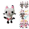 Adorable Gabby's Dollhouse Music Plush Toy Cartoon Stuffed Cat Plushie Doll For Kids