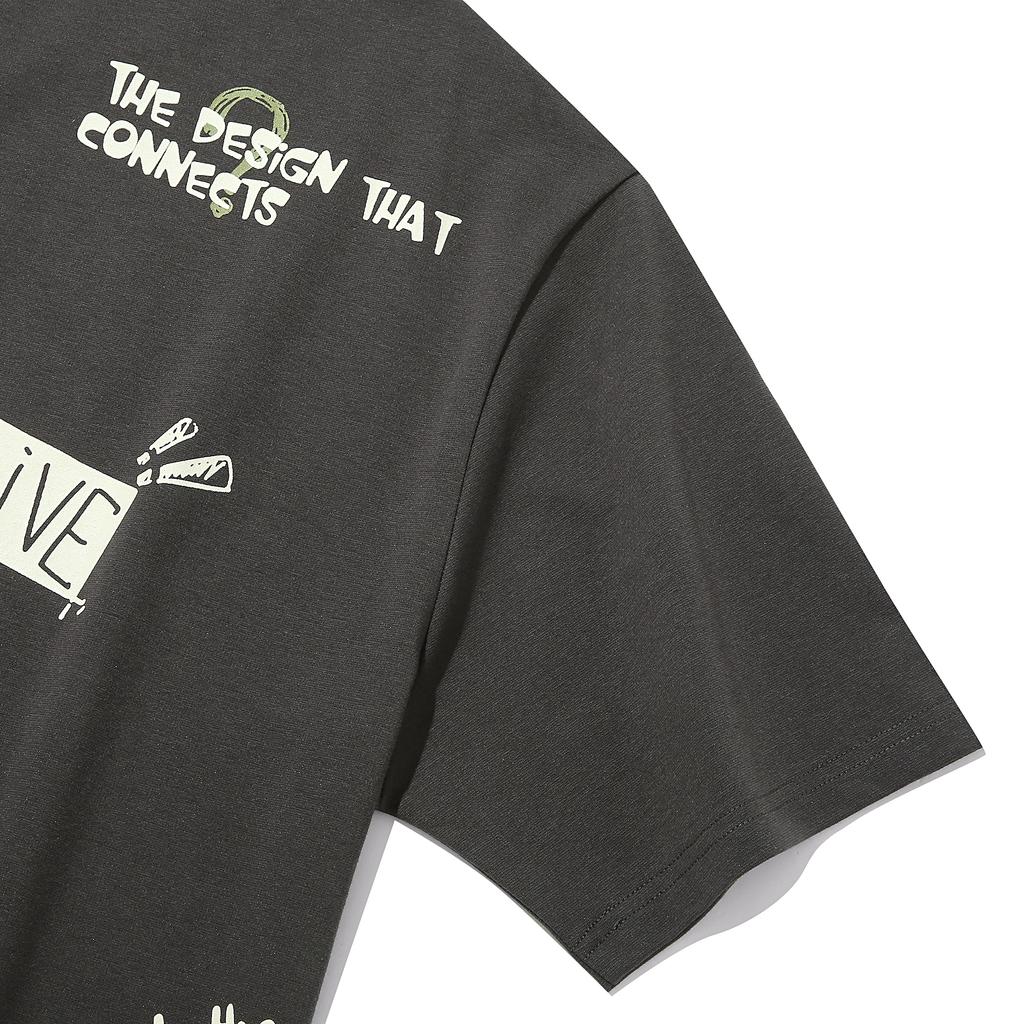 INTERCREW Kitsch Short Sleeve T-Shirt D Gray Ita2Tm02Adg