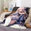 Hot Sexy Anime Girls Blanket Best Gift All Season Light Bedroom Warm Decke Soft Plush Flannel Throws Blankets for Sofa Bed Couch