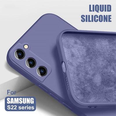 Plonas vientisos spalvos silikoninis dėklas Samsung Galaxy S25 S26 Ultra S24 FE S23 Plus S22 S21 A56 A36 A16 A55 A35 A25 A15 A54 A17 A37 A57