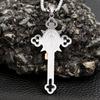 Vintage Christian Jesus Cross Pendant Necklace Men's Religious Jesus Necklaces Prayer Baptism Jewelry