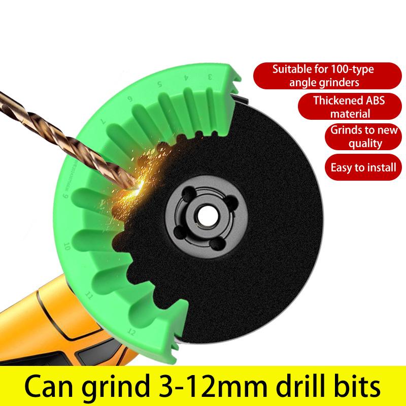 10 w 1 Wielospecyfikacyjny Ostrzałka do Wierteł 100 Typu Kątowa Szlifierka Uchwyt na Wiertła Mocowanie do Szlifierki Kątowej