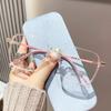 Photochromic Reading Glasses for Women, Presbyopia Eyeglasses, Large Frame, Color Change Eyewear, Anti Blue Light, Fashion