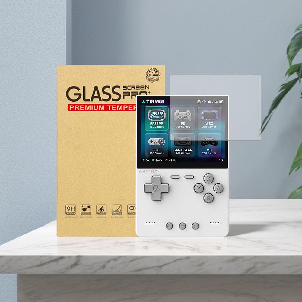 For Trimui Brick Tempered Glass Film Ultra-Clear 9H Screen Tempered Film Tempered Glass Protective Film Game Console Accessories