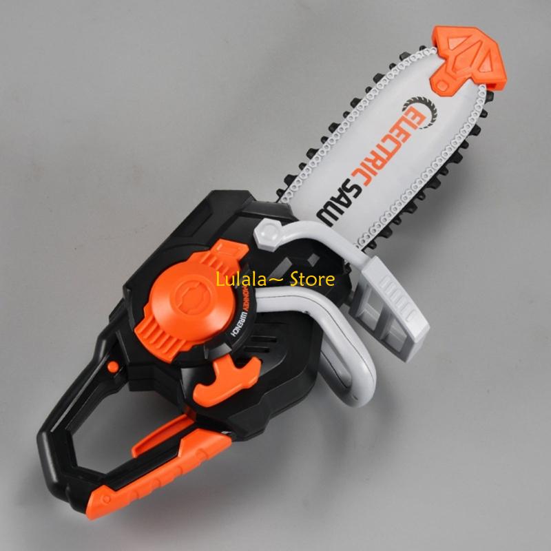 Y4QA Plastic Boys Simulation Chainsaw Toy Promoting Hands On Learning and Safe Play for Kids Pretend Play