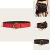 Punk Style Rivet Leather Belt With Alloy Buckle For Casual Fashion Accessories