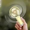 Handheld Misting Fan Portable Rechargeable Spray Fan with Long Battery Life Travel Cooling Fan with Multi-Level Wind and Spray Modes for Travel Home