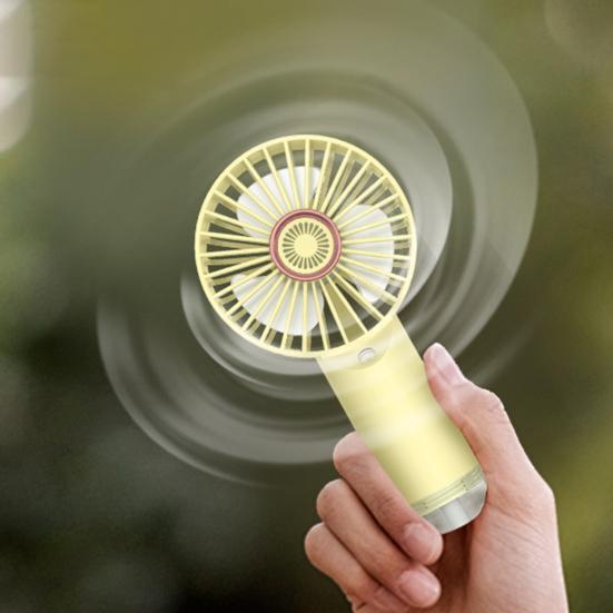 Handheld Misting Fan Portable Rechargeable Spray Fan with Long Battery Life Travel Cooling Fan with Multi-Level Wind and Spray Modes for Travel Home