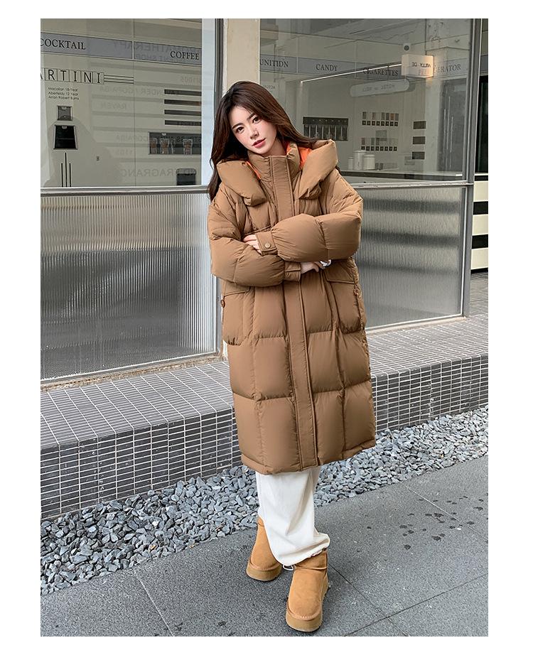 2026 Extra Thick Plus Size 300 Jin Long Down Jacket for Women - Loose Fit, Fat MM, Commuting Style