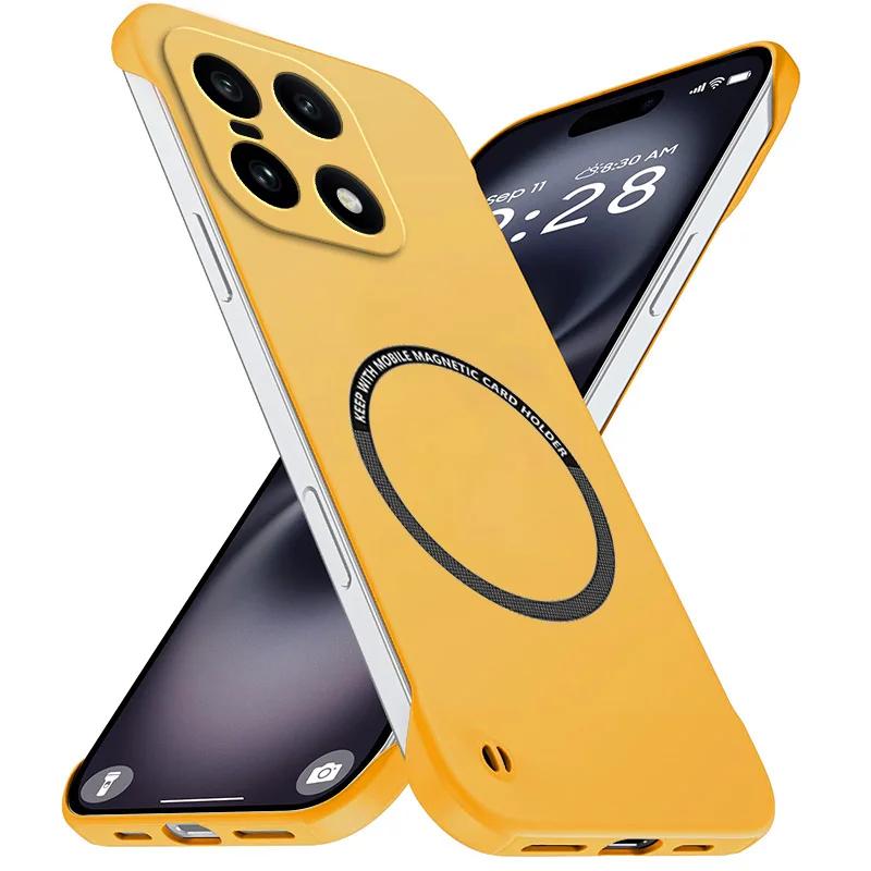 

High Quality Ultra-thin Frameless for Magsafe Case for OnePlus 15 Magnetic Wireless Charging Matte Lens Protect Shockproof Cover OnePlus 15