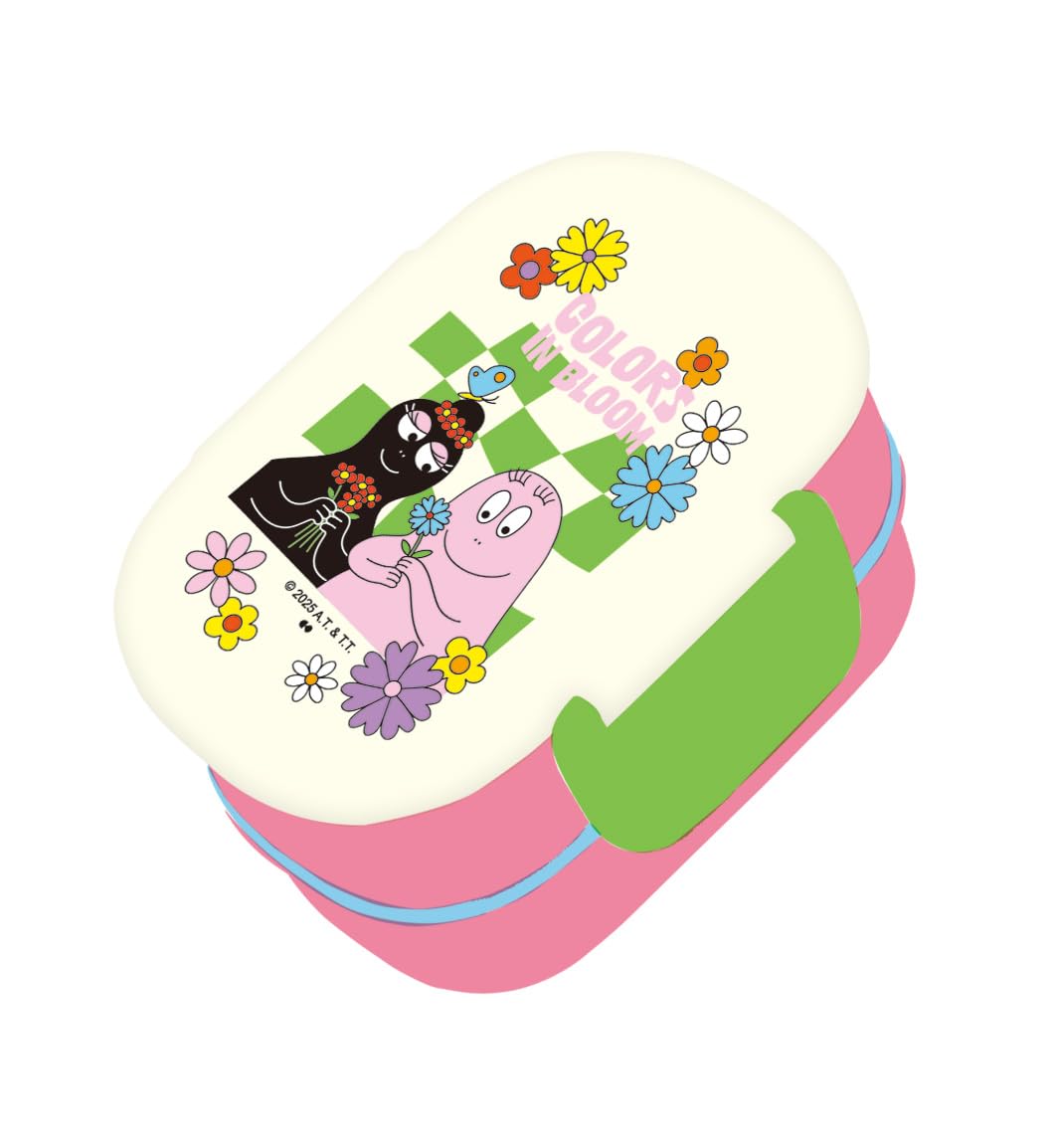 

Onishi Ken BARBAPAPA 2-Tier Lunch Box, Lunch Series, COLORS IN BLOOM, Size: Approx. W10.3 x D13.8 x H8 (BPK-1800)