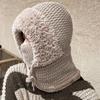 Women's Winter Hat and scarf hat Slouchy Fleece Beanie Knitted Cap Scarf Activities with Skull H1V5