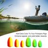 Angelposen 60 PCS Pompano Posen für Angeln Rigs Posen Fliegenfischen Posen Helle Farbe mit