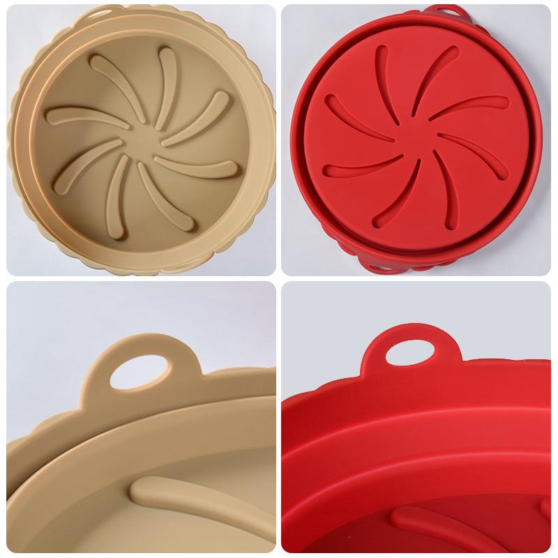 2pcs Air Fryer Silicone Reusable Oven Kitchen Accessories Non-stick Airfryer Liners Baking Mat Pastry Tools Accessories Oil Mats