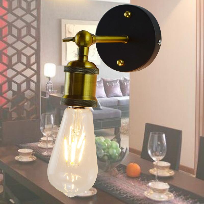 

Vintage Industrial Lamp Metal Electroplate Wall Light Ceiling Light CopperNo light source#0