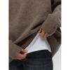 Women'S O-Neck Oversized Sweater Autumn Winter Thick Warm Loose Simple Solid Color Knitted Pullover Casual Jumper Top