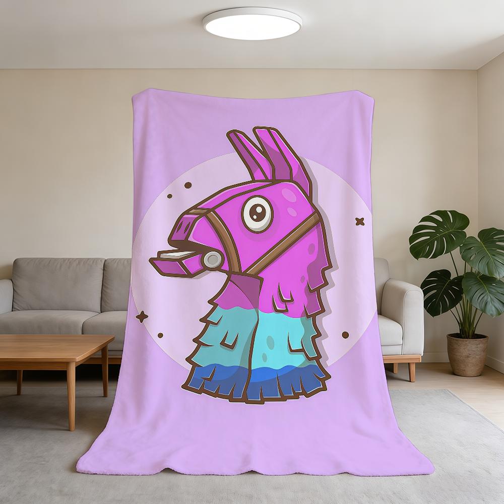 Blanket Super Hot Warm Comfortable Plush Throw Blanket Child Home Sofa F-Fortnite-ES Bedroom Game Gift 75x90cm