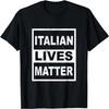 Funny Italian Lives Matter Shirt Retro Italy Flag Pride T-Shirt