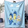 AgnesMinion BFF Hug Cute Cartoon Print Flannel Blanket for Adult Quality Soft Warm Universal Blanket for Travel Picnic Home