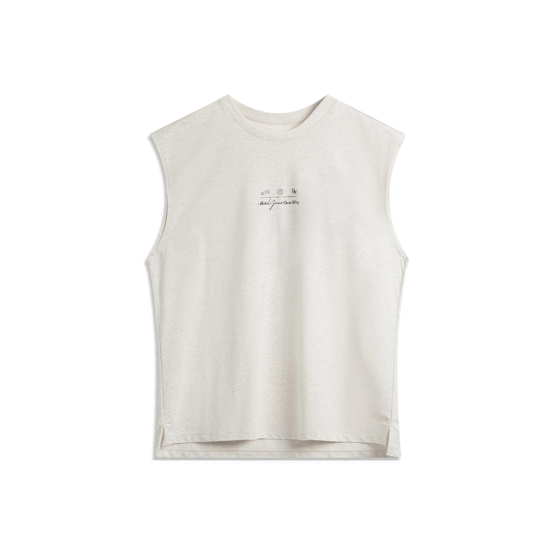 

Li Ning Серия Уэйда Спортивный Повседневный Простой Пуловер с Круглым Вырезом Принт Буквами Свободный Жилет Мужской Жилеты AVSV103-3 XL