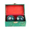 2Pcs Hand Massage Balls With Storage Box Chinese Exercise Handballs For Hand Exercise Stress Relief Therapy Massager