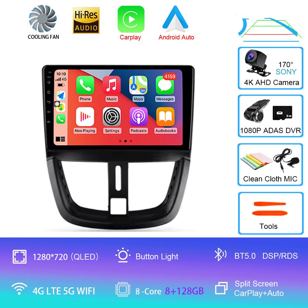 Android 14 For Peugeot 207 2006 - 2015 Car Radio Multimedia Video Player Navigation GPS No 2din 2 Din Dvd