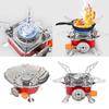 Tragbarer Klappkassettenherd Camping Kochgeschirr Outdoor Gasherd Mini Quadratischer Herd
