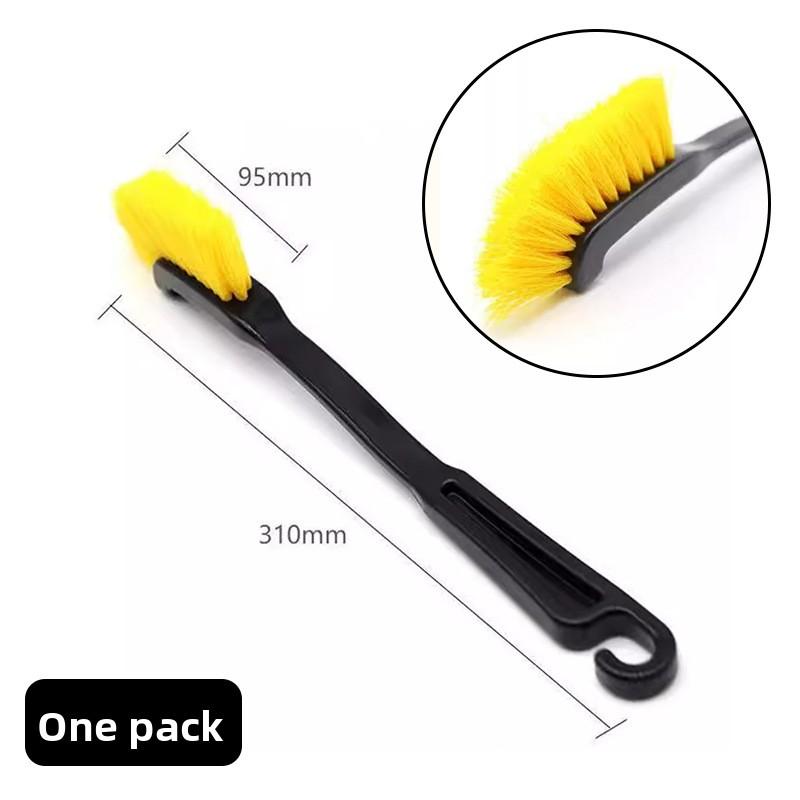 Long-Handled Wheel Hub Cleaning Brush for Cars and Motorcycles