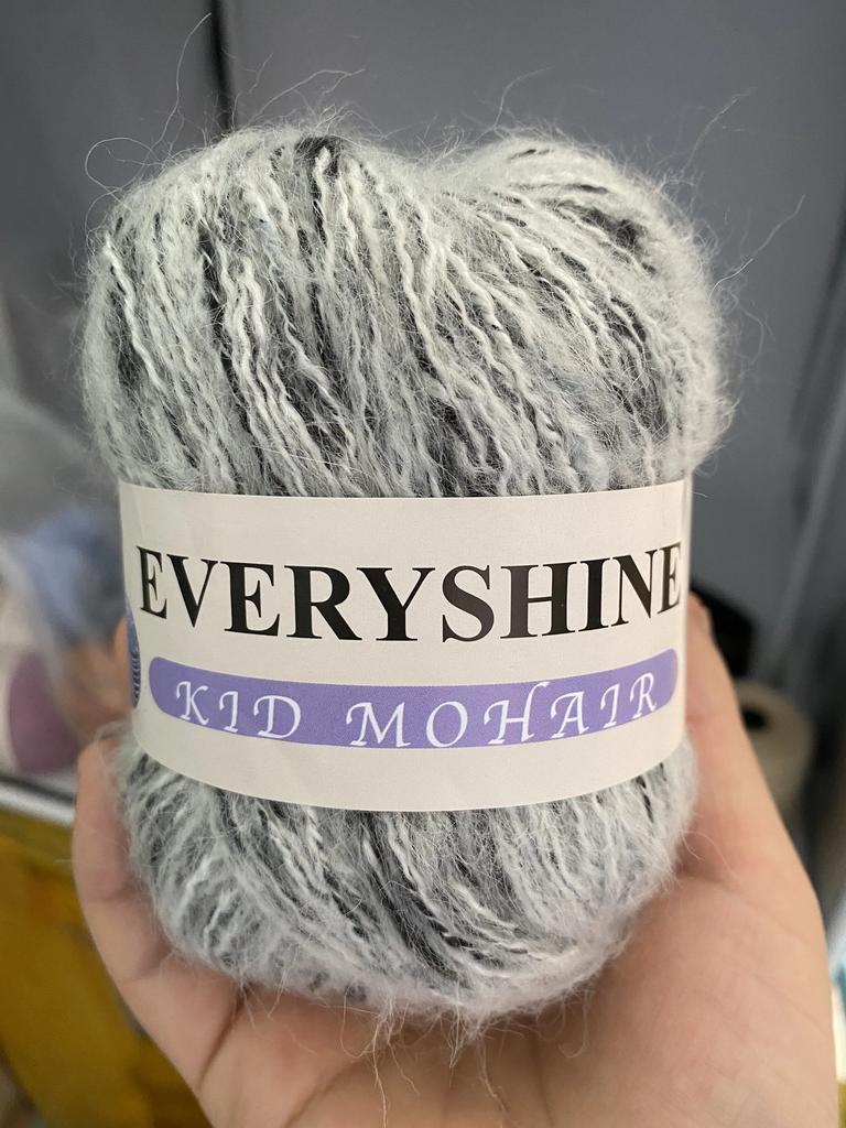 Colorful Plush Wool Thread Mink Cashmere Soft For Sweater Hat New Mohair Yarn Colored Dots For Knitting Spokes Hook Needlework