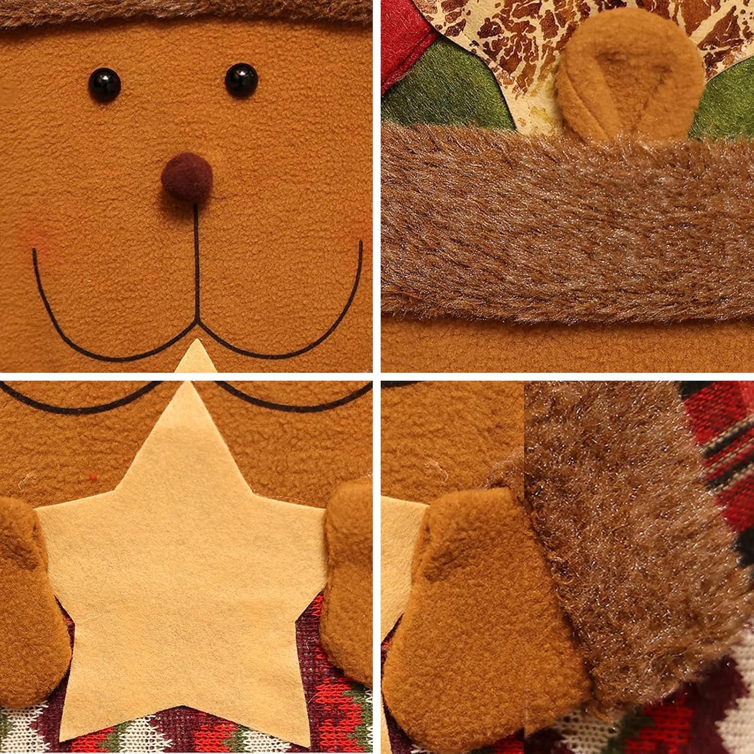 

2 шт. 2025 Рождественские чехлы на стулья для обеденных стульев для чехла на спинку обеденного стула Elk