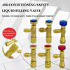 R410A R22 Liquid Safety Valve Air Conditioning Refrigerant 1/4 Adapter Tools Fluoride "Safety Repair Air And Conditioning M3R0