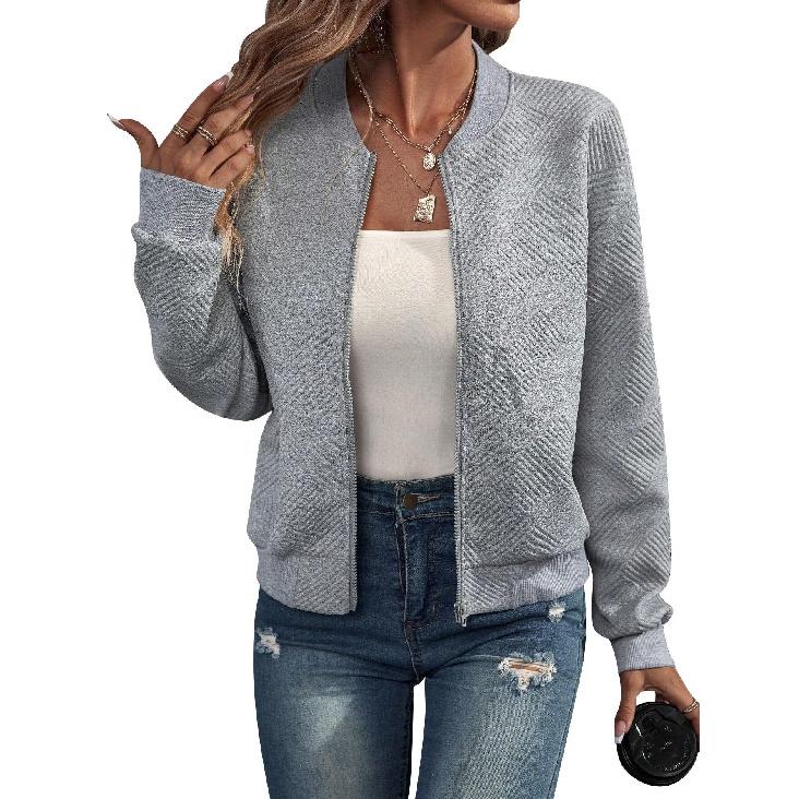 New Casual Temperament Commuting Daily Fashion Design Sense Women'S Long Sleeved Top Shirt Jacket Cardigan