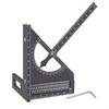 3D Adjustable Carpentry Square Protractor With 180 Degree Quick Marking Guide - Aluminum Alloy Half-Circle Set Scribing Ruler