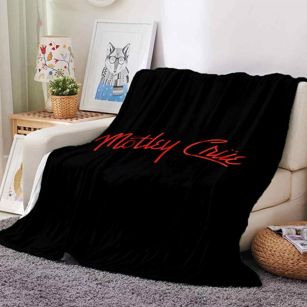 

1pc Motley Cruic Soft Warm Throw for Home, Office, Trave, All-Season Cozy Bedding Gift, Office Cozy Accessory 1034 80cmx120cm(31inx47in)
