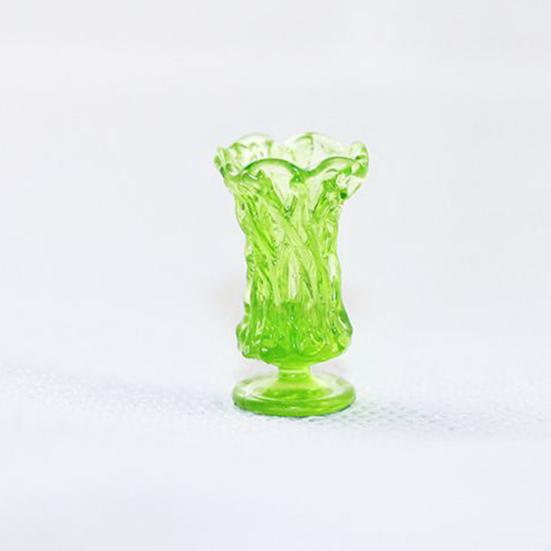 Mini-Vase Gute Verarbeitung Angenehmes Handgefühl Maßstab 1/12 Mini-Blumenvase Jardiniere Modell zur Dekoration