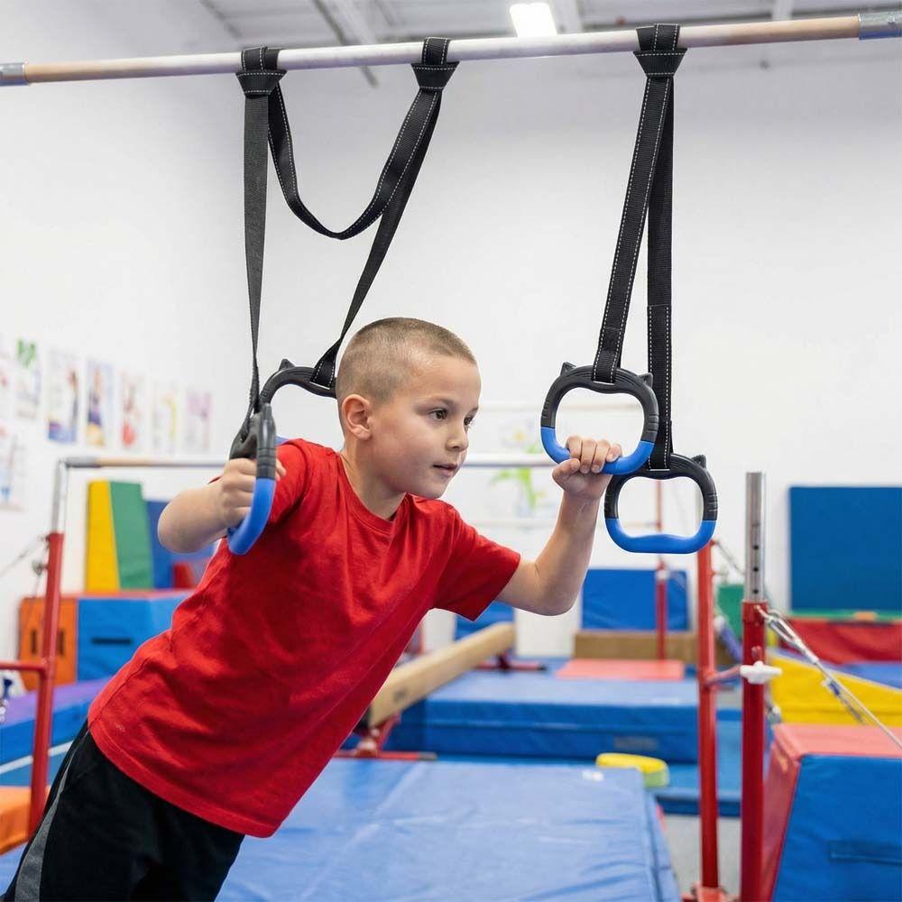 Durable Gymnastic Rings Non-Slip Fitness Exercise Ring Pull Up Bar  Fitness Training