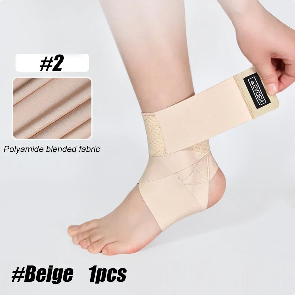 

Durable And Safe Xqqmxx 1Pcs Ultrathin High-Elastic Ankle Wraps Adjustable Ankle Brace Support For Running Football Basketball Tennis Sprains L