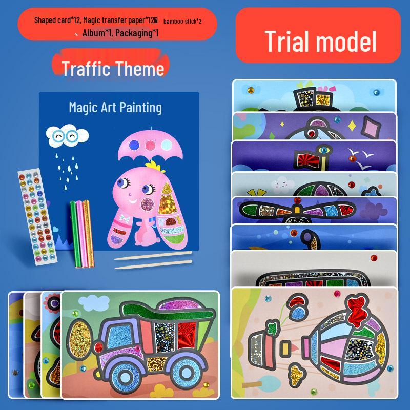 Hengwu Kids DIY Magical Art Sticker Kit
