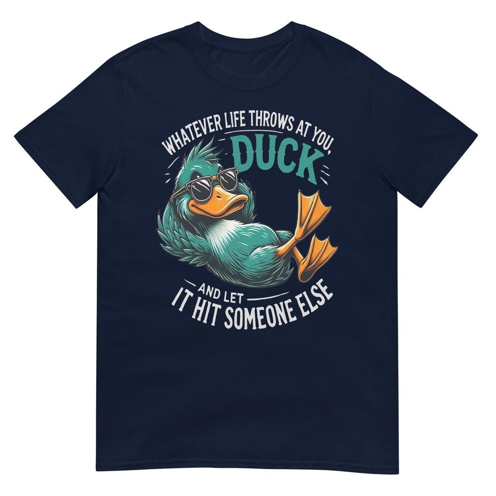 Funny Duck Graphic Tees Unisex Unisex Teens Funny Quote Gift TShirt S