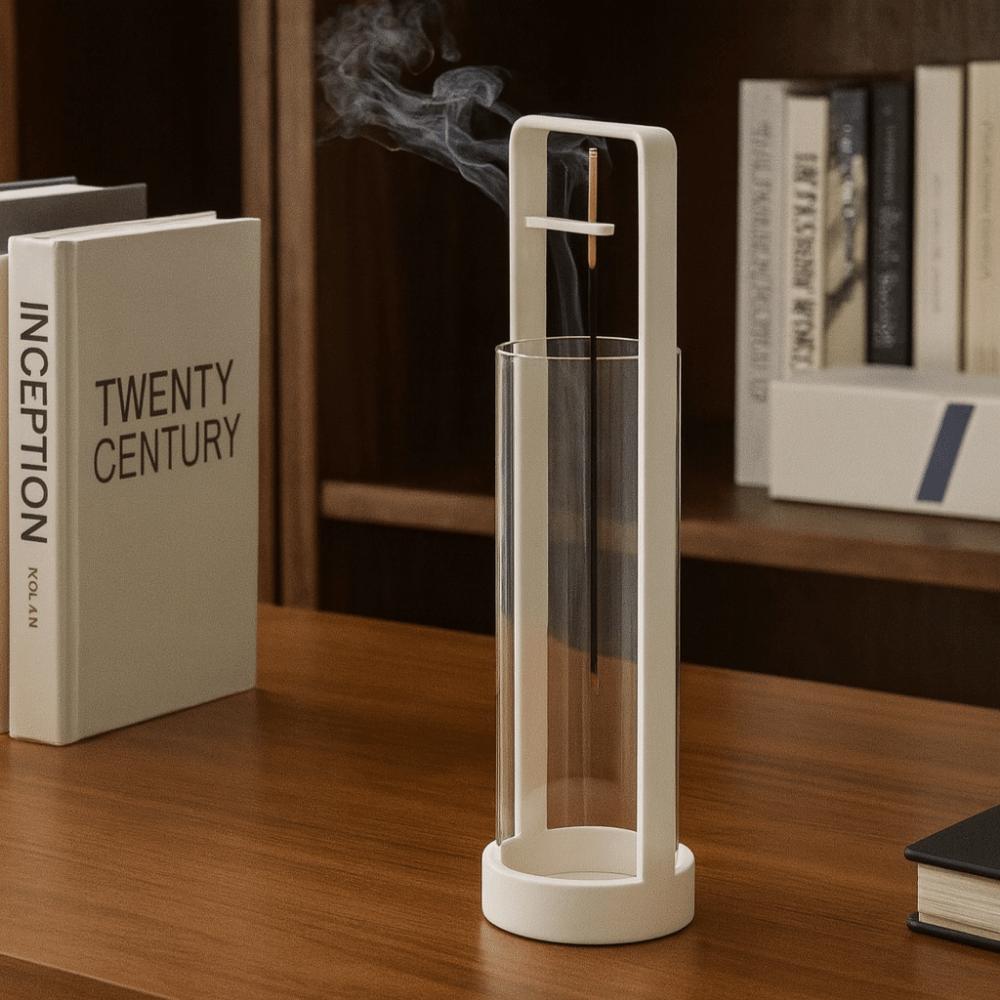 Kreatywny palnik kadzideł cofających z szklanym uchwytem na kadzidełka Dekoracja domu