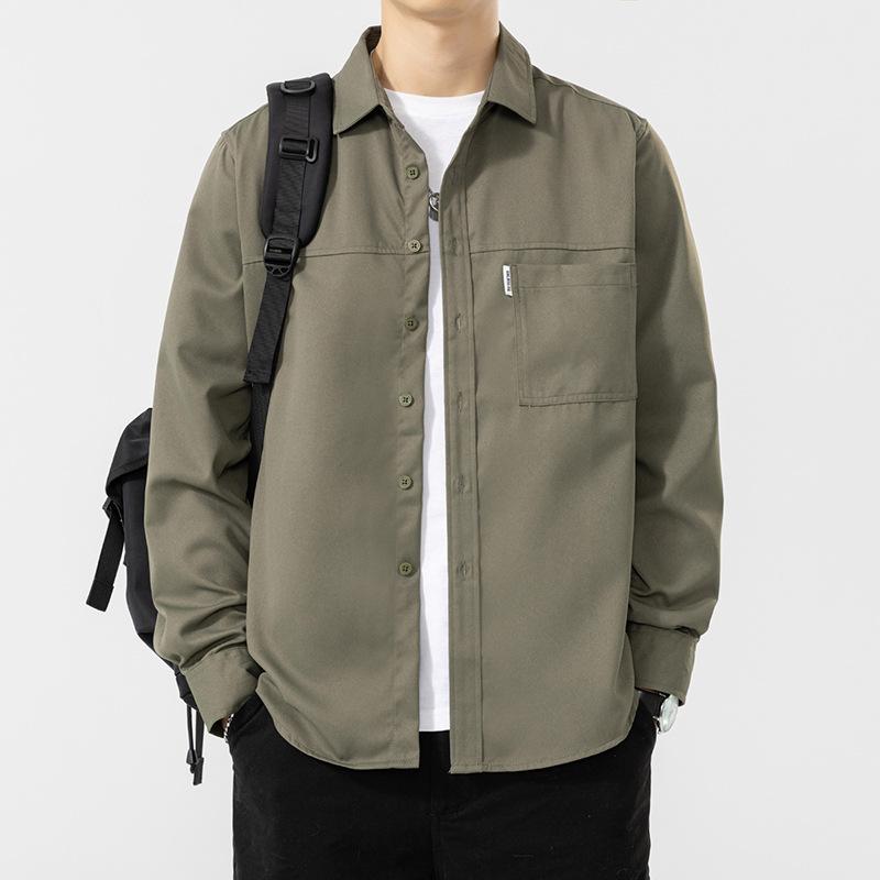 Shirts, Men's Long-sleeved Casual Shirts, New Style Spring Clothes, Handsome Work Jackets for Men